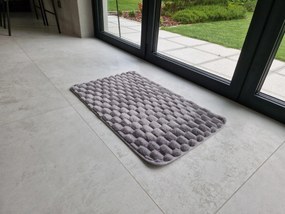 Dywanik antypoślizgowy Szary 50x80 cm Dekoracyjny gumowy spód uniwersalny