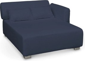 Pokrowiec na fotel Mysinge kolor granatowy tkanina welwetowa
