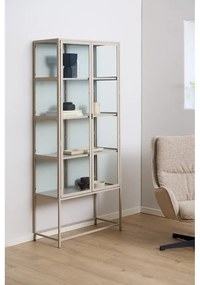 Szara witryna 77x186x35 cm Seaford – Actona