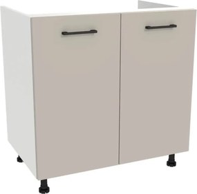 Zestaw Mebli Kuchennych MODERN 170 cm Kaszmir/Biały Ryflowany Nowoczesny