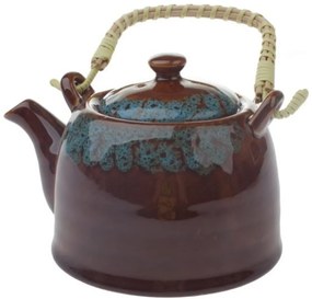 Ceramiczny dzbanek do herbaty 850 ml, niebieski