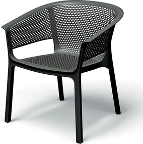 Kubełkowe krzesło ogrodowe Nexo z tworzywa sztucznego