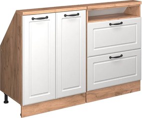 Szafka kuchenna na dach skośny biały domek wiejski 120x46x81.6 r-line