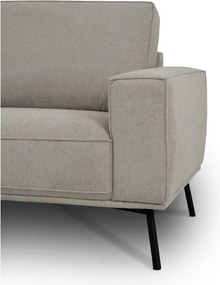 Szarobeżowy narożnik z tkaniny szenilowej (lewostronny/w kształcie litery L) Amsterdam – Scandic