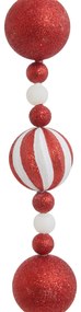 Girlanda świąteczna z bombkami, 180 cm