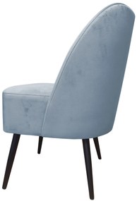 Fotel DUBAJ tkanina Welur noga metalowa