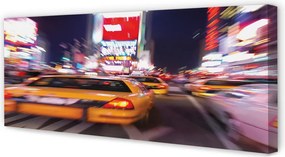Fotoobraz na płótnie Samochód w Nocnym Mieście