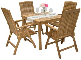 Zestaw ogrodowy teak LAGUNA QUATRO 1 + 4