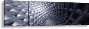 Obraz - Abstrakcja 3D (170x50 cm)