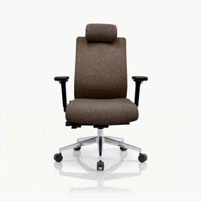 Fotel biurowy ergonomiczny brązowy VECTOR