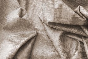 Zasłona zaciemniająca LOOM VELVET 140x250 cm, beżowobrązowa Zawieszanie: Metalowe pierścienie