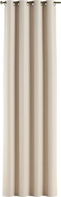 Zasłona na kółkach 1 szt. kolor kremowy tkanina strukturalna, zaciemniająca