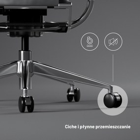 Fotel ergonomiczny Diablo V-Master, czarno-biały