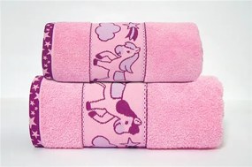 Ręcznik dziecięcy Greno Kids 50x70 Pony różowy GRENO