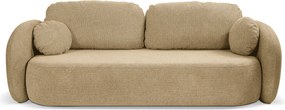 Masseno Sofa AMICO z funkcją spania i pojemnikiem na pościel, Rozkładana sofa - Beżowy, ARAGON 14