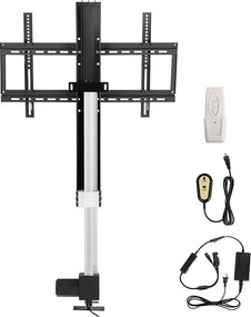 Rozsuwany Uchwyt Ś‌cienny do Telewizora, SucceBuy z Napędem Silnikowym do Telewizorów Plazmowych LCD/LED/OLED o Przekątnej 66-152.4 CM, Elektryczny, Czarny