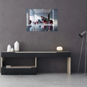 Obraz - 3D przestrzeń z kulami II. (70x50 cm)