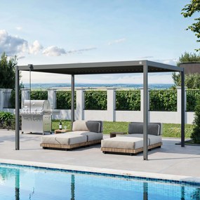 PRIMEYARD 3x4m Pergola Deluxe, lamelowa, antracyt - (GFPV01111)