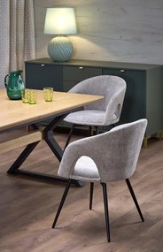 Stół rozkładany HENRY 180(300)x100 dąb naturalny/czarny HALMAR