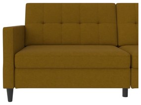 Żółta rozkładana sofa 82 cm Hartford – Støraa