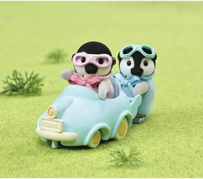 Sylvanian Families Baby pingwinki bliźniaki z autem