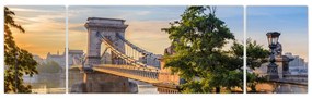 Obraz - Most nad rzeką, Budapeszt, Węgry (170x50 cm)