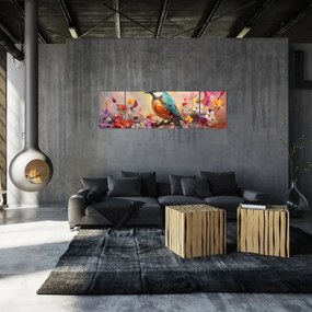 Obraz - Malowanie ptaka (170x50 cm)