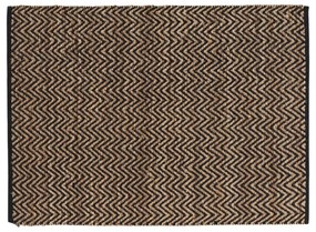 Czarno-naturalny dywan 120x170 cm Zigzag – douceur d'intérieur