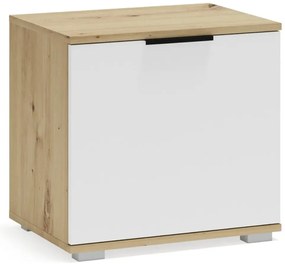 Szafka na buty CLIF ST-50 dąb artisan/biała HALMAR