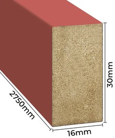 Koralowe ozdobne lamele ścienne 15 szt. G9-P11