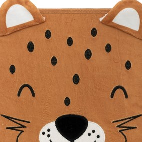 Pojemnik na zabawki z uszkami LEOPARD, 29 x 29 x 29 cm