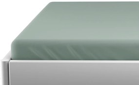 PrzytulneMieszkanie.pl Prześcieradło Jersey do łóżeczka miętowe 70 x 140 cm