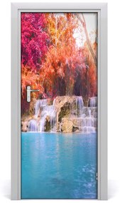 Naklejka fototapeta na drzwi Wodospad w lesie
