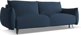 Kanapa 3-osobowa z funkcją spania - z tkaniny szenilowej - królewski niebieski - MALIE