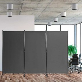 Mobilny dzielnik przestrzeni szary, 260x180cm