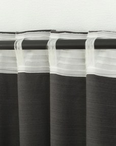 Zasłona BASIC na taśmie marszczącej 140x280cm łupkowo-szary 1szt.