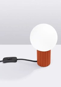 Czerwona nowoczesna lampka nocna - K601-Buble