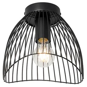 Designerska lampa sufitowa czarna 20cm - PuaDesignerski Oswietlenie wewnetrzne