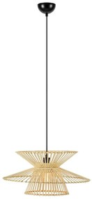 Lampa wisząca z bambusowym kloszem ø 57 cm Duplici – Markslöjd