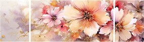 Obraz - Kwiaty (170x50 cm)