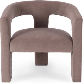 Beżowy welurowy fotel nowoczesny do salonu Z1-T96