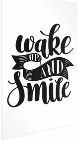 Plakat Wake up and smile 21x30 cm bez ramy bez marginesu ARTGEIST B