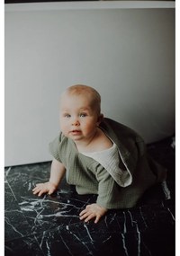 Muślinowe poncho dziecięce w kolorze khaki rozmiar S – Malomi Kids