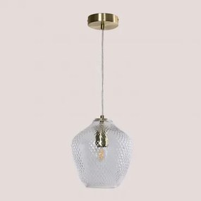 Lampa Sufitowa Wisząca Z Żelaza I Szkła Taylor Złoto - Sklum