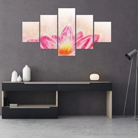Obraz kwiatu lotosu (125x70 cm)