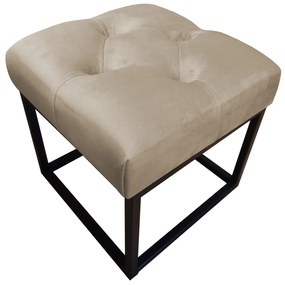 Pufa CHESTERFIELD LOFT ławka podnóżek metal MG09