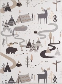 Kremowy dywan dziecięcy odpowiedni do prania 140x200 cm Coco 1135 – Ayyildiz Carpets