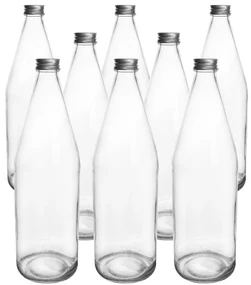 Orion Komplet szklanych butelek z zakrętką Edensaft 0,7 l, 8 szt.