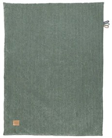 Zielony koc dziecięcy sztruksowy 100x77 cm – Meowbaby