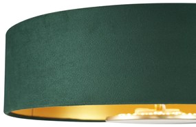 Nowoczesna lampa sufitowa zielona ze złotym wnętrzem z możliwością ściemniania 3-stopniowego LED - Bredow Nowoczesny Oswietlenie wewnetrzne